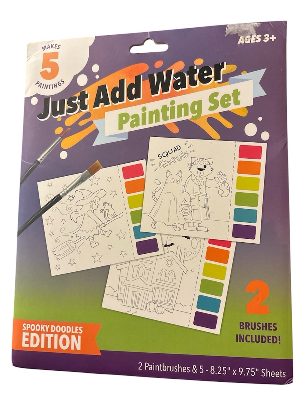 Halloween painting Set - Spooky Doodles Edition (Purple/Green) ages 3+